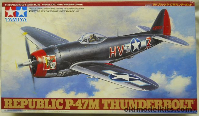 Tamiya 1/48 Republic P-47M Thunderbolt, 61096-2800 plastic model kit